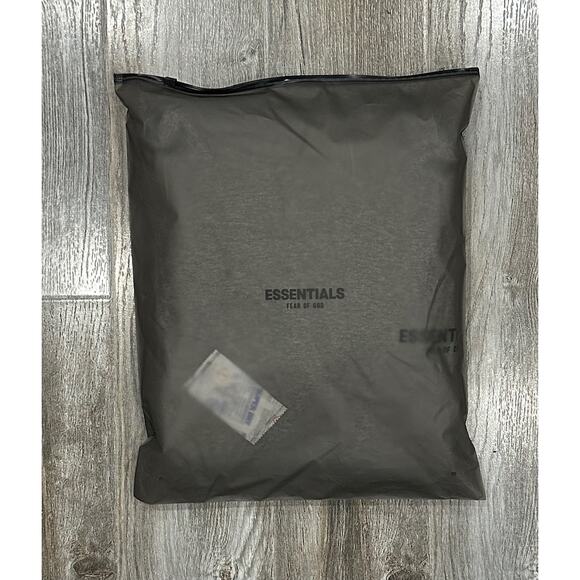 Essentials Fear of God Men's SS22 Oversized Dark Oatmeal Hoodie Sweatshirt - Picture 5 of 9